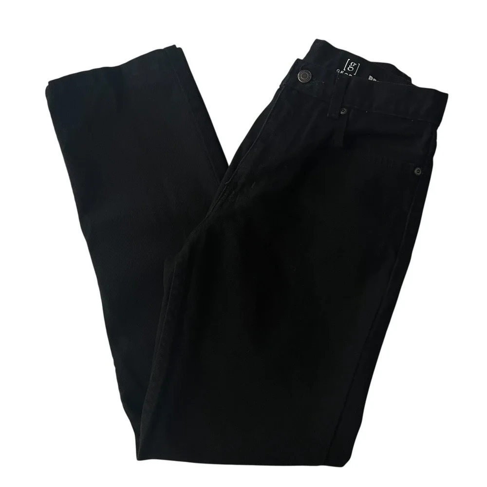 George‎ Regular Fit Jeans Black Denim 100% Cotton Men's 29x32 Pockets Straight
